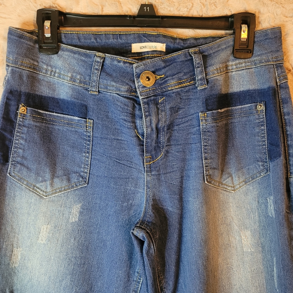 Love Couture  wide leg jeans size 11 - Picture 2 of 7